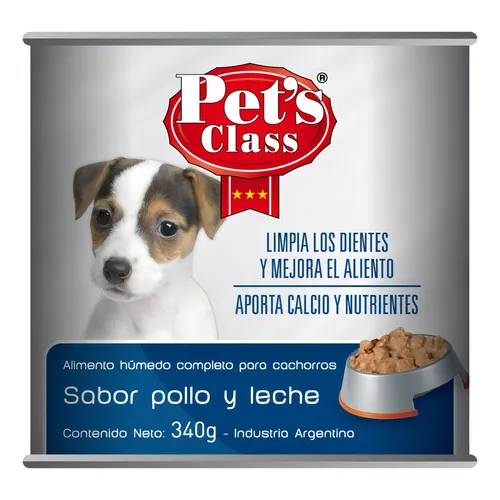 [3519] LATA PET¨S CLASS PERRO CACHORRO X 340 GR